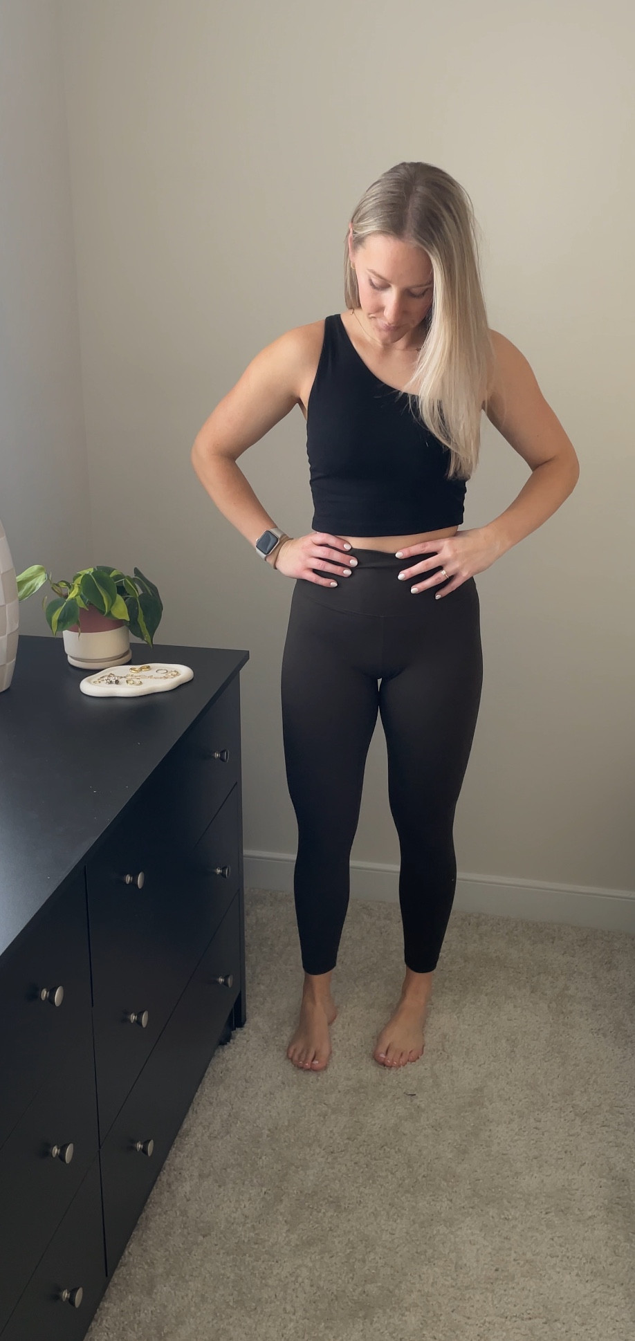 this black one shoulder workout top from Old Navy with these lululemon legging dupe from Amazon make for a aesthetic & comfortable workout fit! I always have to be comfortable in the fabric I’m wearing for working out, but also want to look styled - and these 2 pieces do that! 

these Heynuts leggings from Amazon, or soft & buttery, and are slightly thicker than the lulu align legging, but are an amazing dupe!

#LTKfitness #LTKtravel #LTKfindsunder50