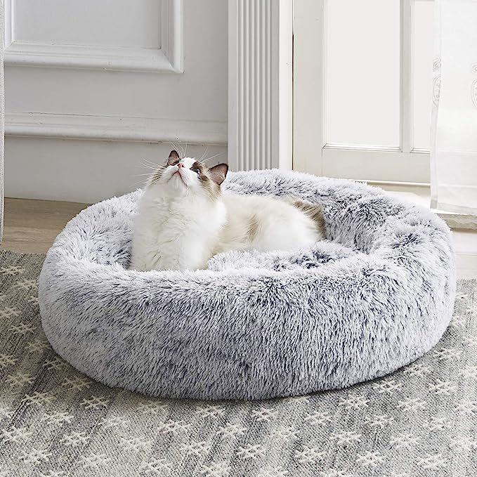 Western Home Faux Fur Dog Bed & Cat Bed, Original Calming Dog Bed for Small Medium Pet, Anti Anxi... | Amazon (US)