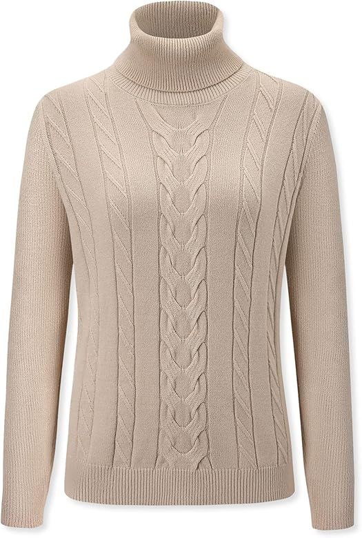 DAIMIDY Women's Long-Sleeve Turtleneck Sweater | Amazon (US)