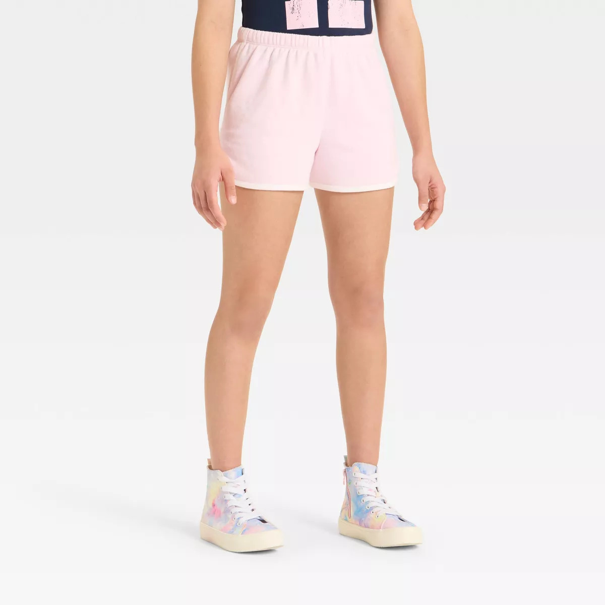 Girls' French Terry Dolphin Shorts - art class™ Pink L | Target