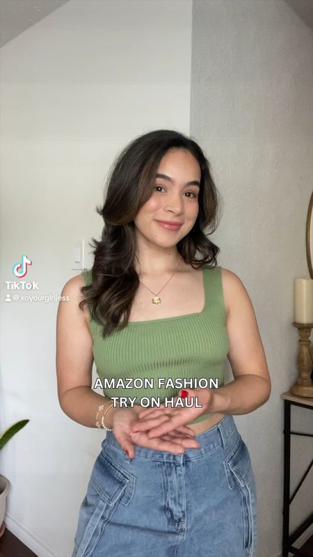 here’s a rapid fire amazon fashion try on haul 💕📦✨ i’m wearing most of these items in a size medium. items i’m wearing in a size large are: waffle knit tank top, black shorts, pajama set. 

#LTKVideo #LTKfindsunder50 #LTKstyletip