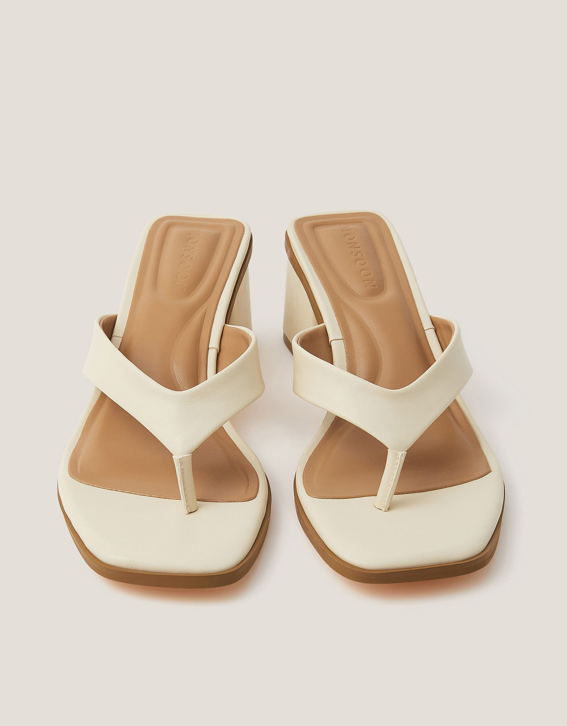 Tilly Toe Thong Mules Ivory | Monsoon (UK)