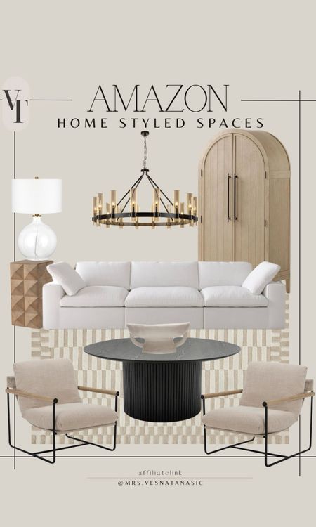 Amazon home styled living room inspo!

Amazon home, Amazon furniture, Amazon find, living room, living room furniture, coffee table, sofa, cabinet, chandelier, lamp, side table, chair, rug, 

#LTKsalealert #LTKhome