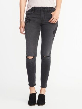 Mid-Rise Embroidered Rockstar Jeans for Women | Old Navy US