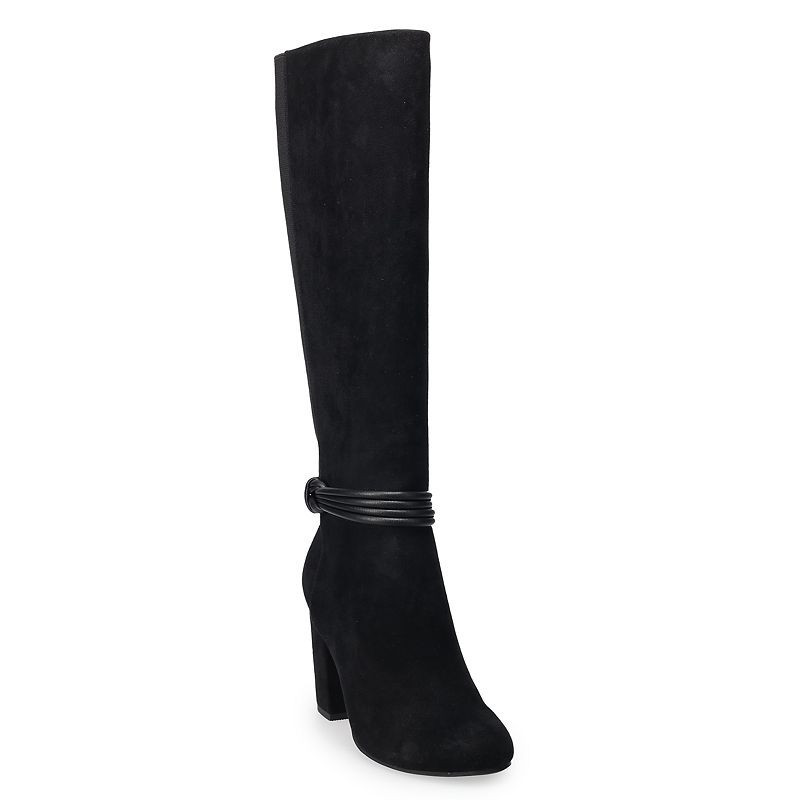LC Lauren Conrad Scorpio Women's Tall Heeled Boots, Size: 9.5, Black | Kohl's