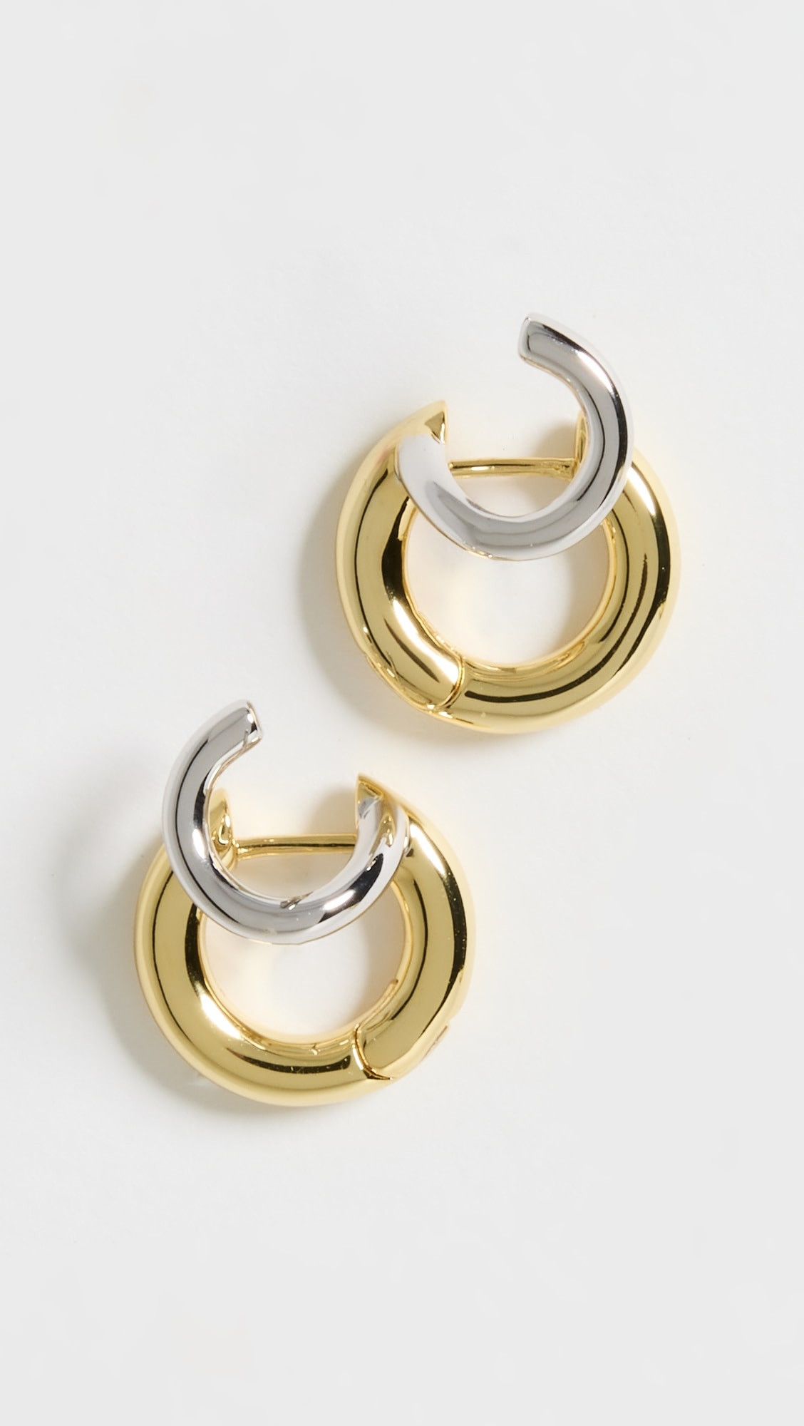 Super Katerina Two Tone Hoops | Shopbop
