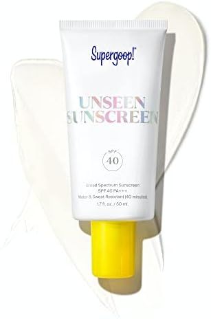 Super goop Unseen Sunscreen, 1.7 oz - SPF 40 PA+++ Reef-Friendly, Broad Spectrum Face Sunscreen &... | Amazon (US)