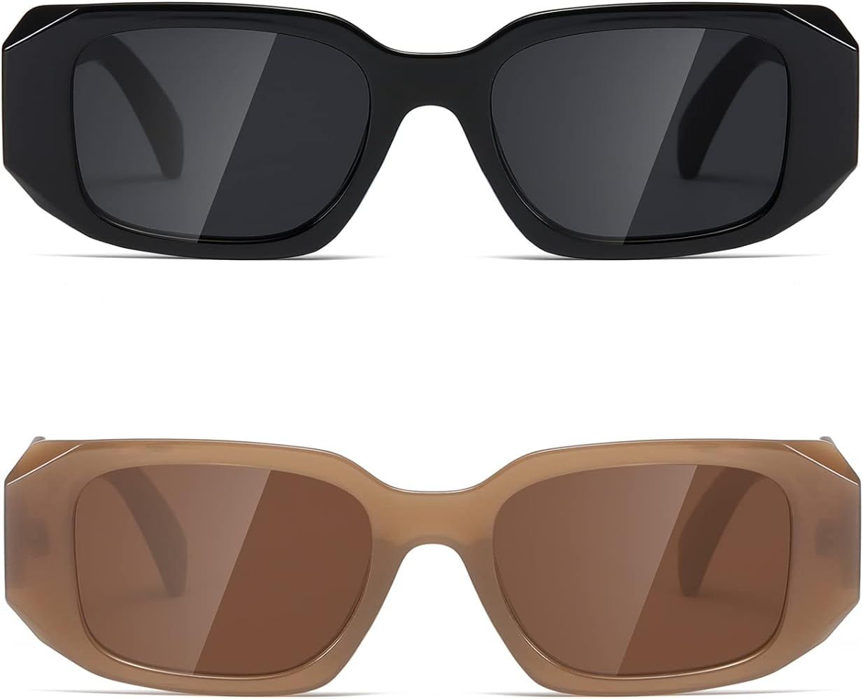 MASDUN Y2k Sunglasses Women and Men Square Trendy Show shades Retro fashion vogue UV Protection s... | Amazon (US)