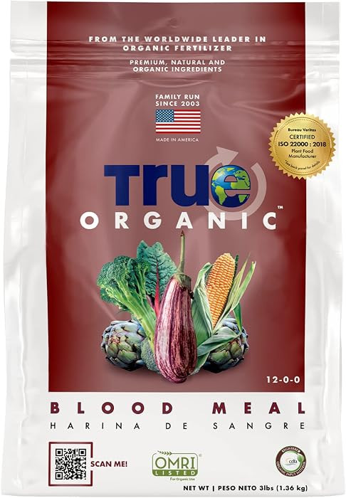 True Organic Blood Meal \u2013 High-Nitrogen Organic Fertilizer for Rapid Vegetative Growth \u201... | Amazon (US)