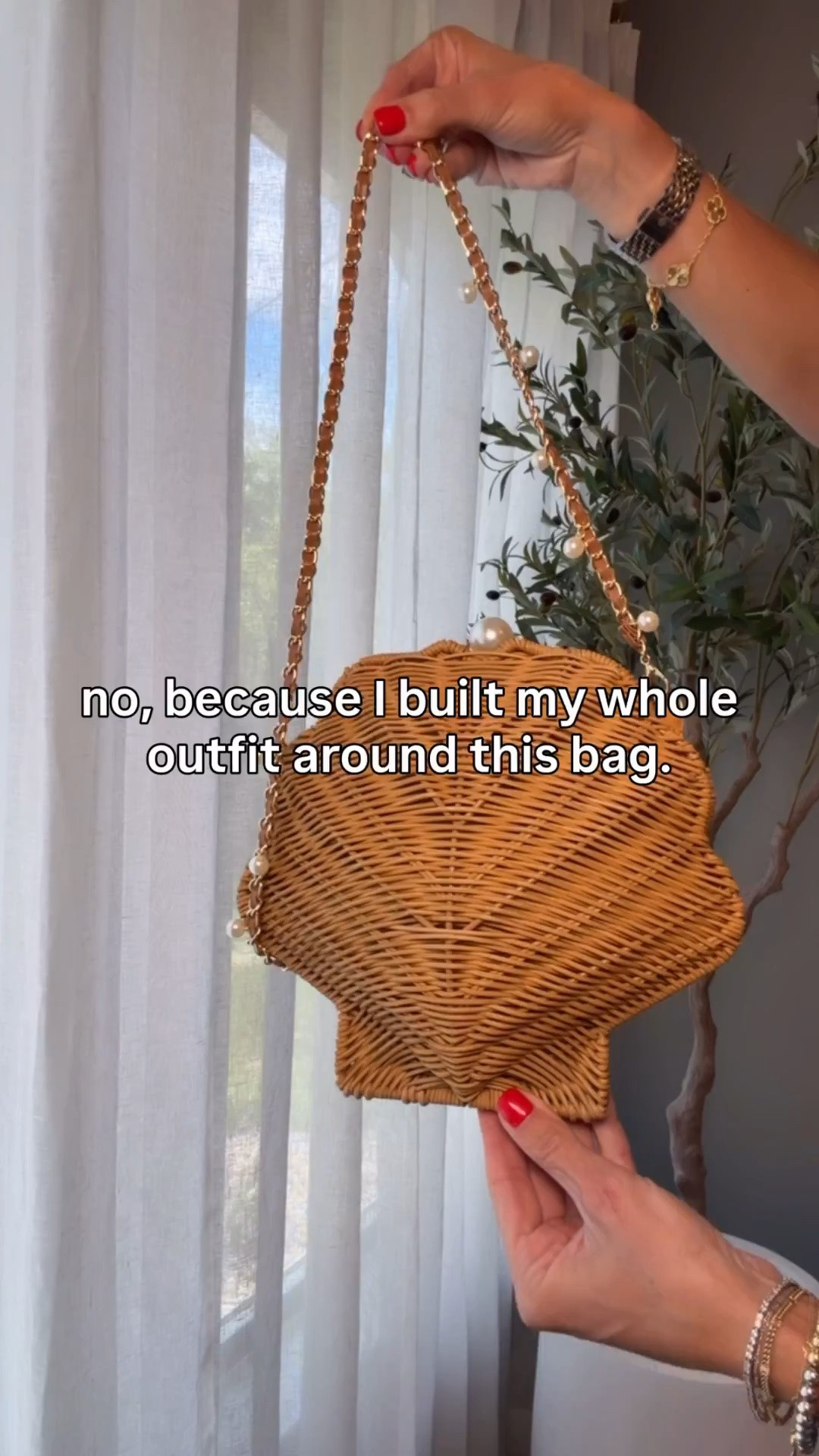 This wicker shell bag is the definition of a statement accessory. I saw it once and immediately started planning outfits around it. The pearl details, unique shape, and coastal feel make it perfect for vacations, summer dinners, beach trips, and any outfit that needs a little extra something.

wicker shell bag, statement handbag, summer accessories, vacation style, beach outfit, resort wear, pearl details, woven purse, coastal chic, summer handbag, vacation essentials, trendy accessories, outfit finishing touch, themominstyle

#LTKTravel #LTKSeasonal #LTKootd