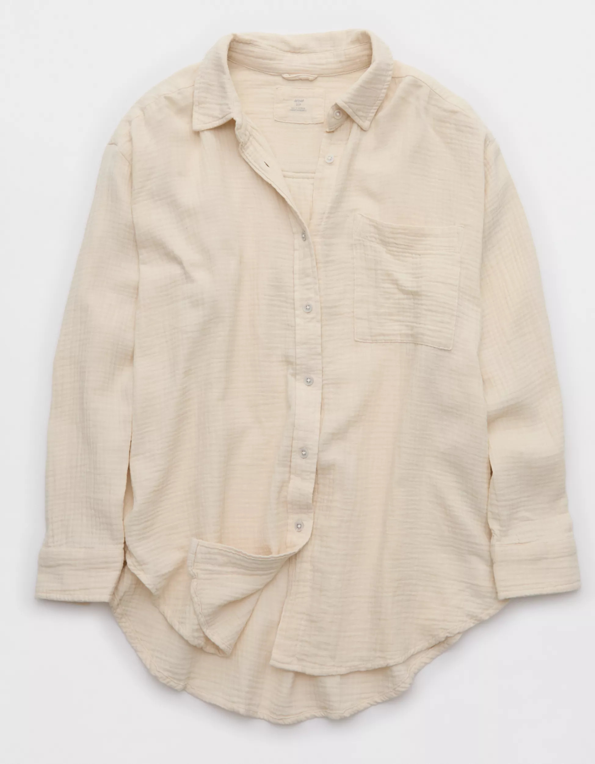 Aerie Day-Off Cover Up Shirt | American Eagle Outfitters (US & CA)