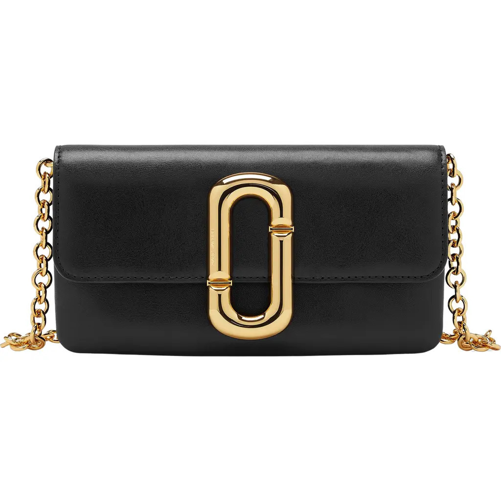 Marc Jacobs Scene Leather Wallet on Chain in Black at Nordstrom | Nordstrom