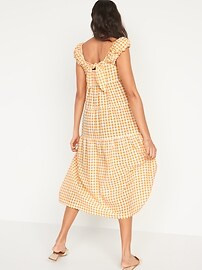 Fit & Flare Tiered Seersucker All-Day Maxi Dress for Women | Old Navy (US)