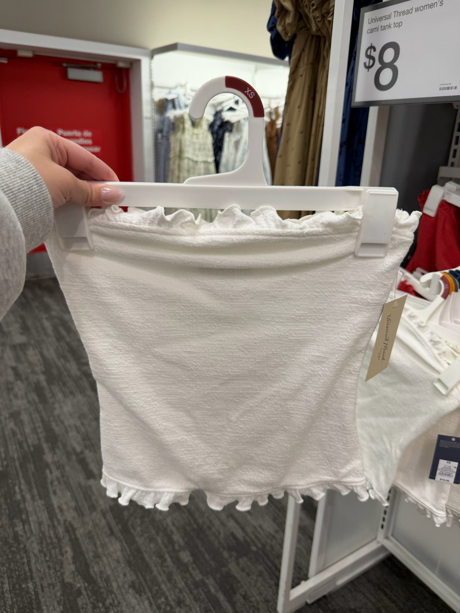 This top is one of those pieces that ends up going with everything. The ruffle detail makes it feel a little more elevated than a basic tube top.

wedding guest dress summer, fathers day gift guide, summer outfits, summer dresses, country concert outfits, fathers day gifts, date night outfits, travel outfits, concert outfits, business casual workwear, tube top, summer basics, white top, vacation style, target fashion, summer wardrobe, elevated basics 

 #LTKgrwm #LTKootd #LTKSeasonal