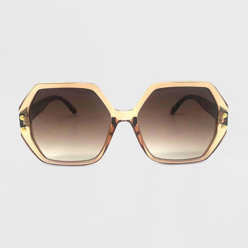 Women's Square Sunglasses - Wild Fable Brown | Target