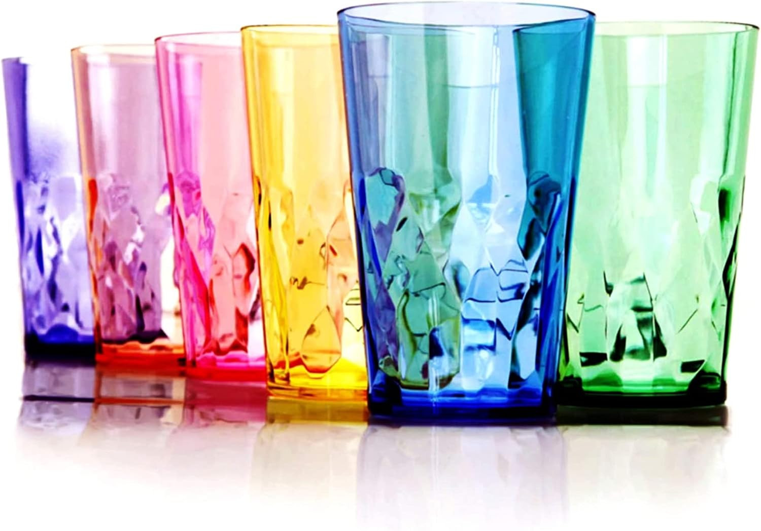 SCANDINOVIA - 19oz Unbreakable Premium Drinking Glasses Set of 6 - Super Grade Acrylic Plastic - ... | Amazon (US)