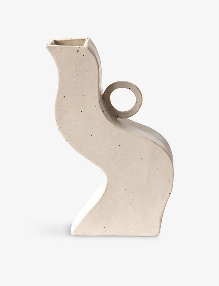 MIYELLE Cur-vase-ous speckled ceramic vase 26cm | Selfridges