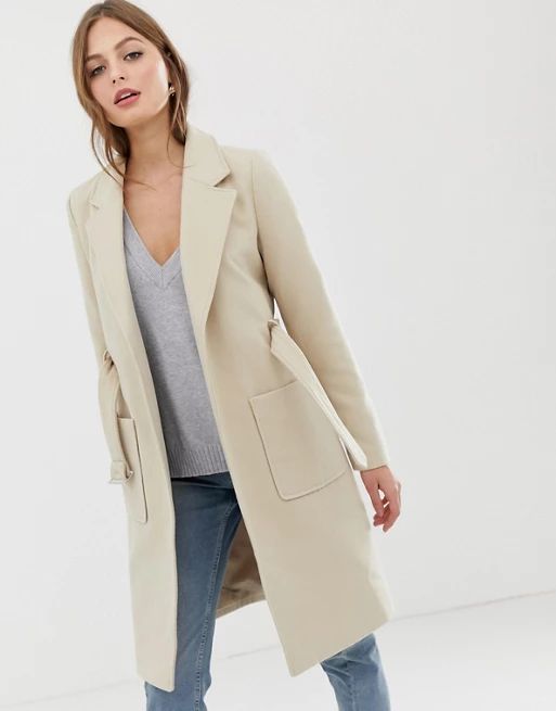 Vila belted tailored coat | ASOS US