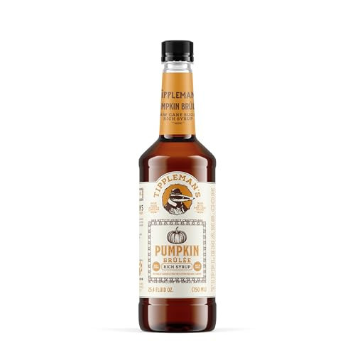 Tippleman's Pumpkin Spice Brûlée Coffee Syrup - Made with Raw Cane Sugar - Perfect for Lattes & Cold Brew, Fits Pump - 750ml | Amazon (US)