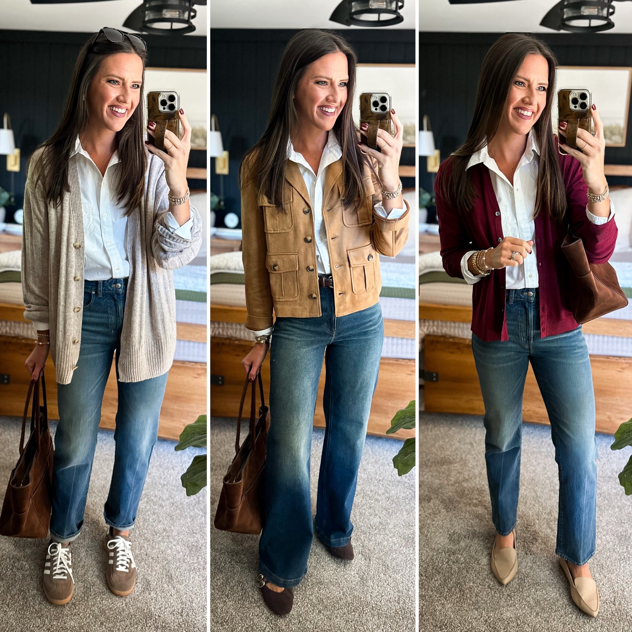 Fall Capsule Wardrobe - White Button Up (size small) 