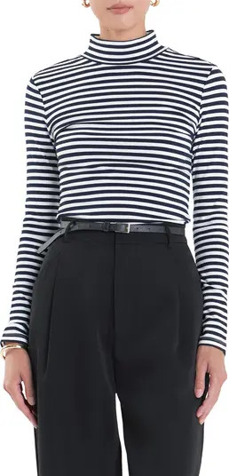 Stripe Turtleneck Top | Nordstrom