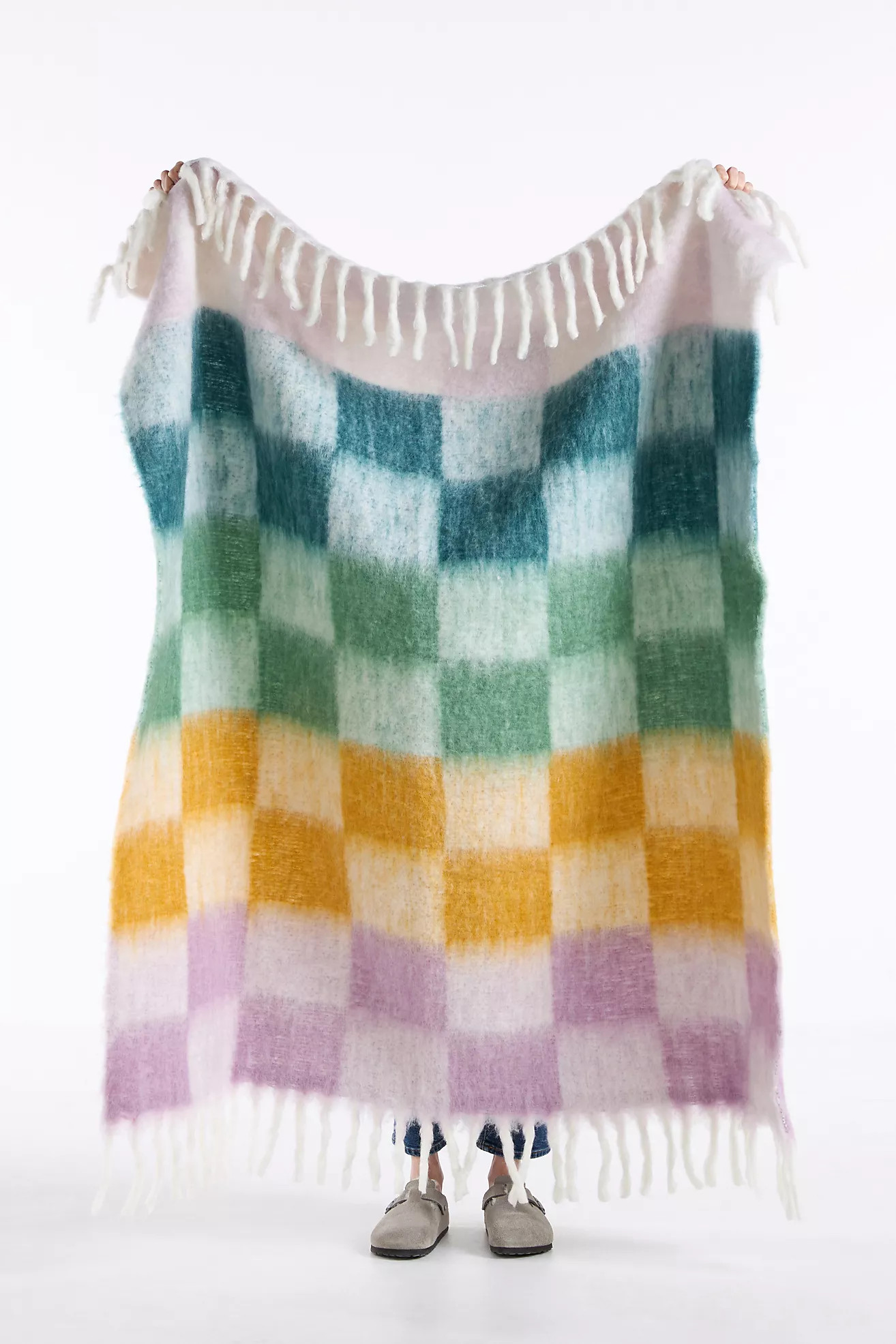 Cozy Cocoon Fringed Throw Blanket | Anthropologie (US)
