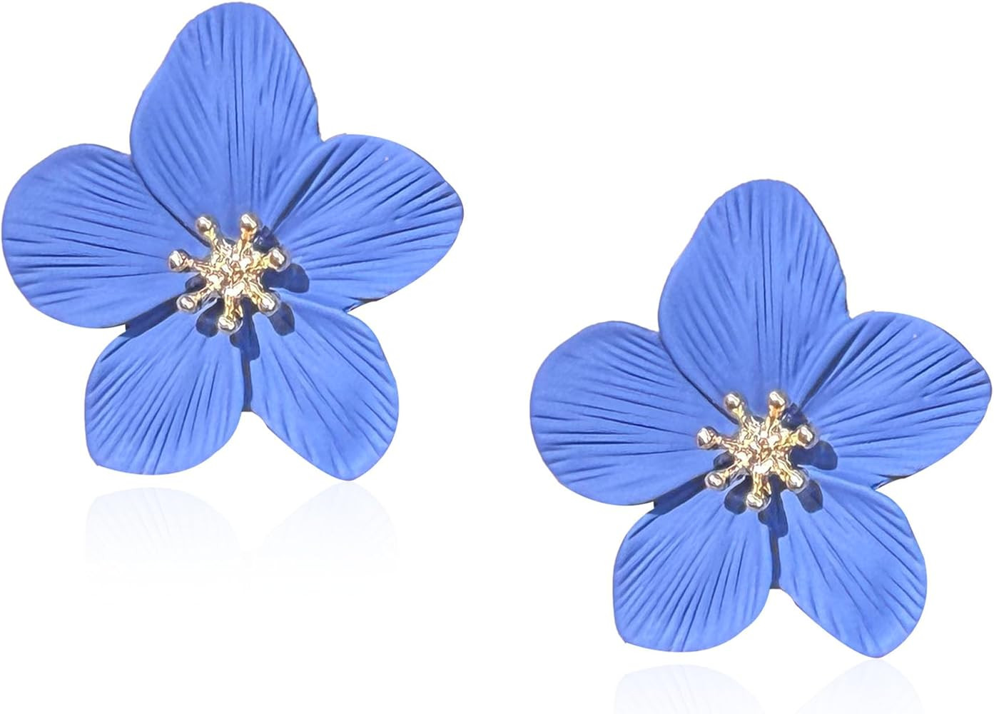 Boho Flower Handmade Chunky Floral Statement Drop Earrings for Women Summer Beach Jewelry | Amazon (US)