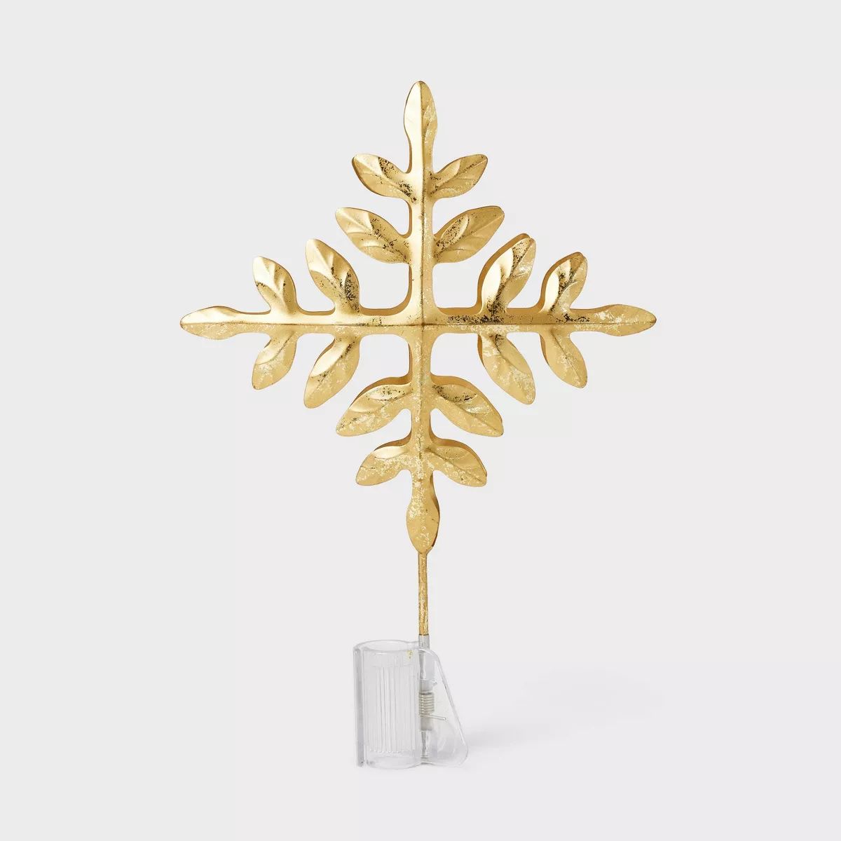 Botanical Christmas Tree Topper with Clip Gold - Threshold™ designed with Studio McGee | Target