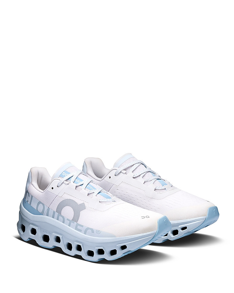 On Women's Cloudmonster Road Running Sneakers in Frost | Bloomingdale's (US)