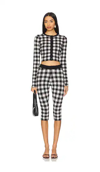 Ashton Knit Set in Black & White | Revolve Clothing (Global)