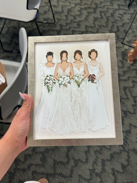 The gift my sister gave to my mom before their wedding! My mom on the left, my sister, me and my grandma on the right  

#LTKFamily #LTKFindsUnder50 #LTKWedding