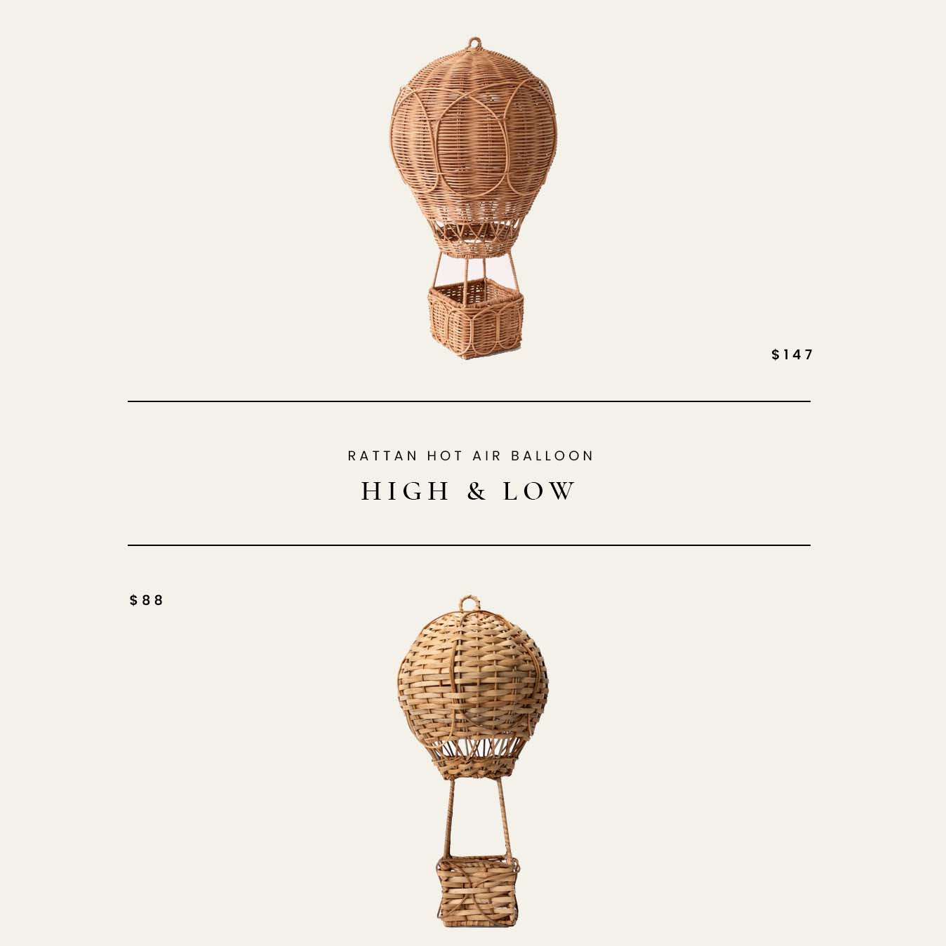 High / Low : Rattan Hot Air Balloon 

 #LTKHome #LTKBaby #LTKKids