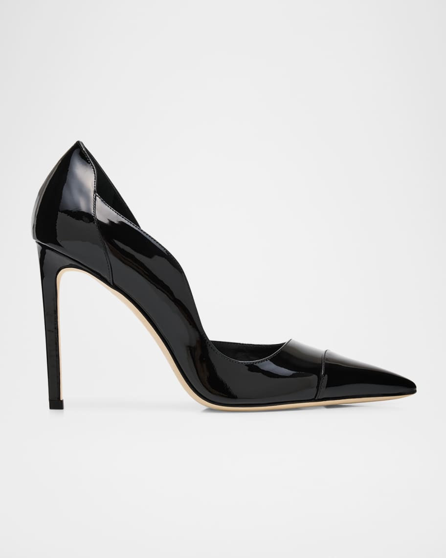 Jimmy Choo 100mm Brigitte Patent Leather d'Orsay Pumps | Neiman Marcus
