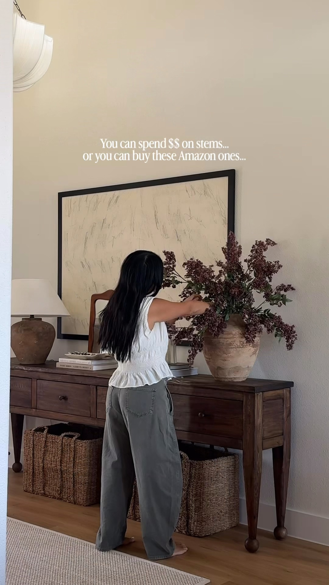 Which would you buy? The designer one that’s $38 for one stem OR these Amazon ones that are identical for 3 for $30!?? 

I have 6 stems in this VERY large oversized vase. 3 stems look great in my smaller vases!! 

#amazonhome #amazonfinds #fauxstems #homeinspo home decor, entryway, fall stems, fall decor, faux stems, Amazon home finds, decorating tips

#LTKHome