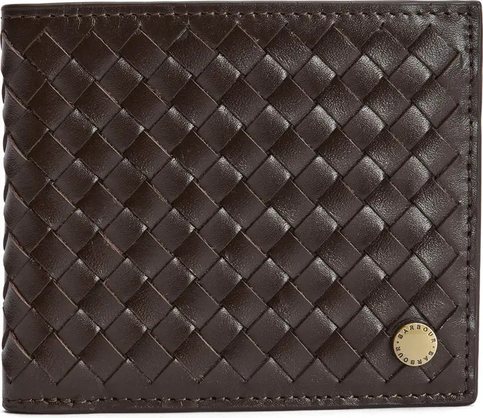 Barbour Farne RFID Woven Leather Bifold Wallet | Nordstrom | Nordstrom