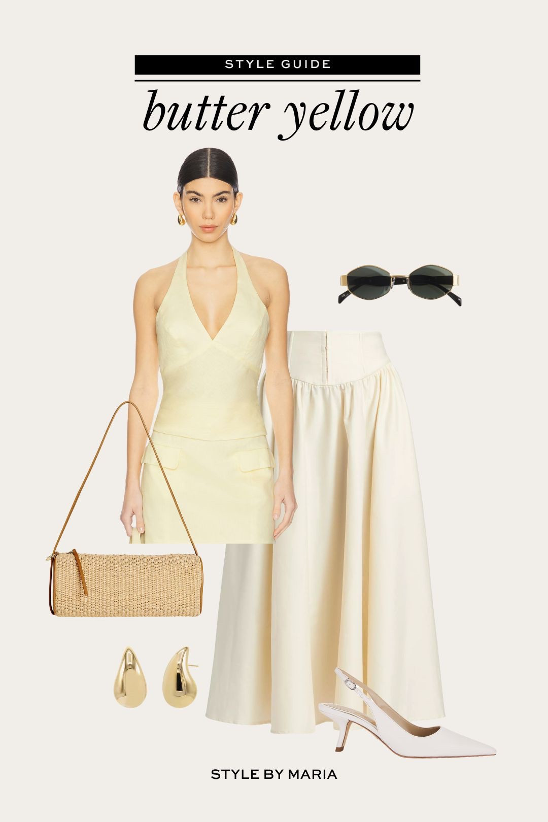 Butter yellow outfit ideas
Butter yellow linen top
Reformation midi dress
Reformation straw handbag
Sam Edelman slingback pumps 

#LTKFindsUnder100 #LTKStyleTip #LTKPetite