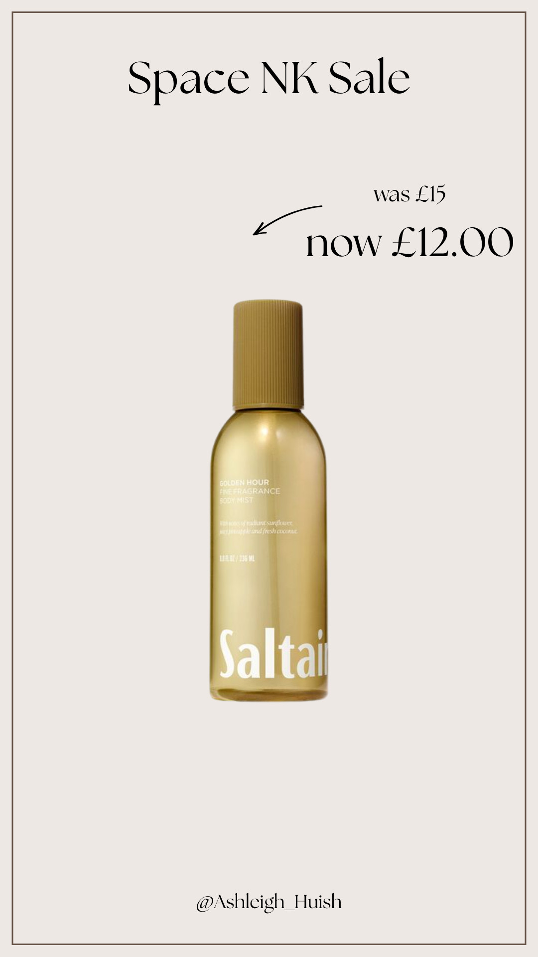 Space NK Sale, Saltair Golden Hour Body Mist 

 #LTKCyberWeek #LTKuk #LTKsale