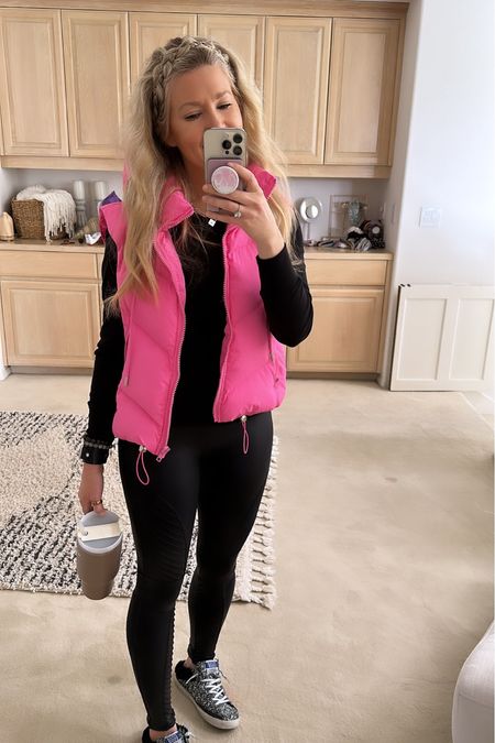 How CUTE is this pink puffer vest from Vici? Pair it with my splendid long sleeve and SPANX leggings and this is now a closet staple  

#LTKstyletip #LTKSeasonal #LTKfit