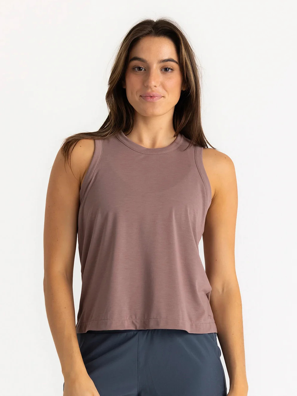 Women's Elevate Lightweight Tank - Bright White | Free Fly Apparel