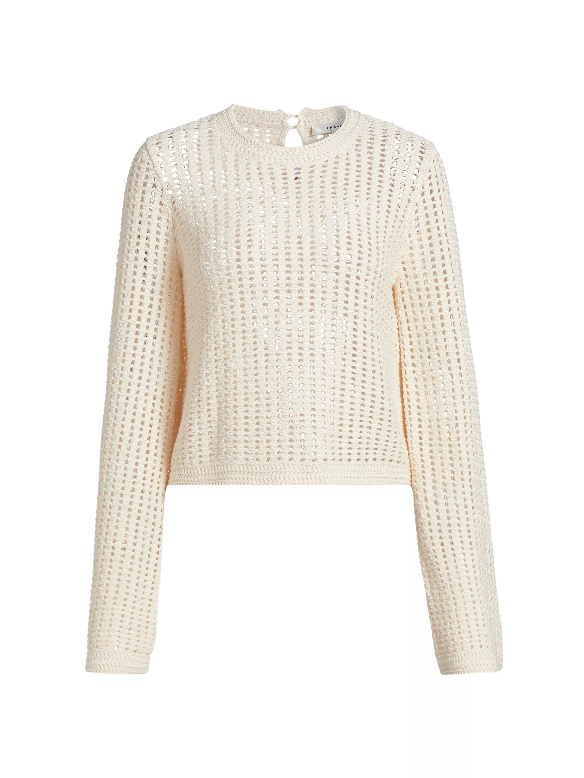 The Crochet Bell Sweater | Saks Fifth Avenue