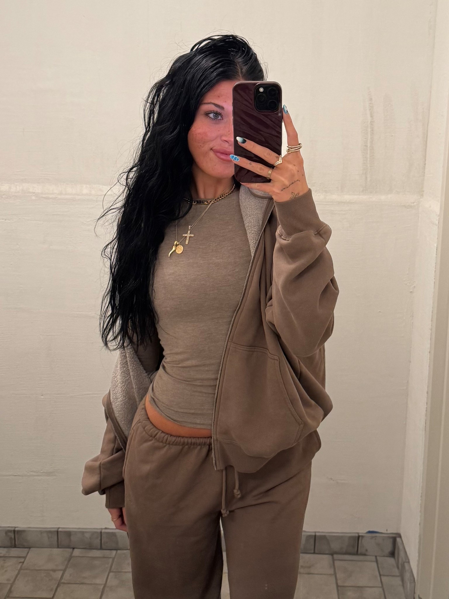 Running errands in my go-to garage fit 🤎 Monochrome looks make getting dressed so effortless but still feel completely put together. Matching hoodie & joggers = comfy, flattering, and chic enough for coffee runs, Target stops, and everything in between. This neutral set is on heavy rotation because it’s cozy, elevated, and easy to style year-round. If you love simple outfits that still look intentional, this is the formula.

#LTKdayinmylife #LTKootd #LTKTravel