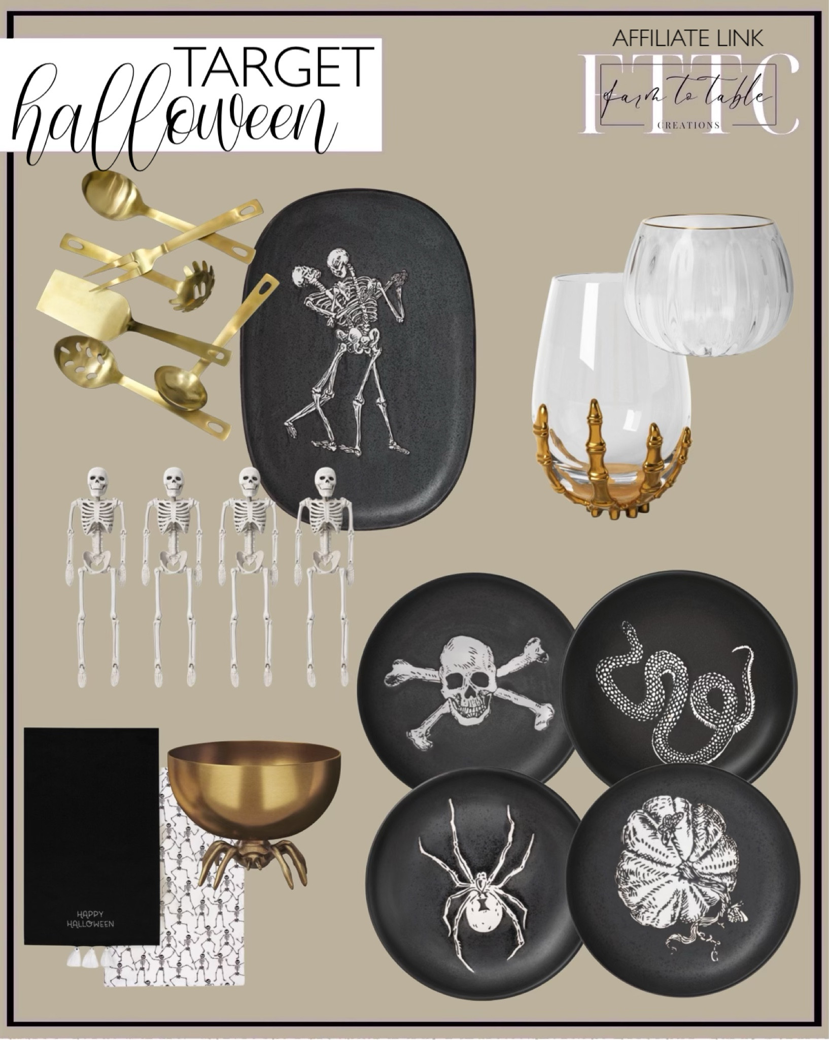 Target Halloween Kitchen Finds. Follow @farmtotablecreations on Instagram for more inspiration.

Halloween platter. Halloween appetizer plates. Halloween Punch Cup. Serving Set. Halloween dish towels. Skeletons. Skullies. Halloween Serving Bowls. Halloween Wine Glasses. Target Halloween. Halloween Decor. 

#LTKFindsUnder50 #LTKSeasonal #LTKHome