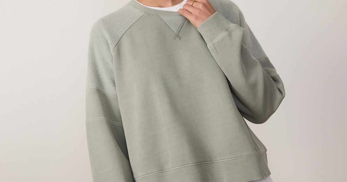 Cloud 9 Fleece Crop Sweatshirt | Marine Layer