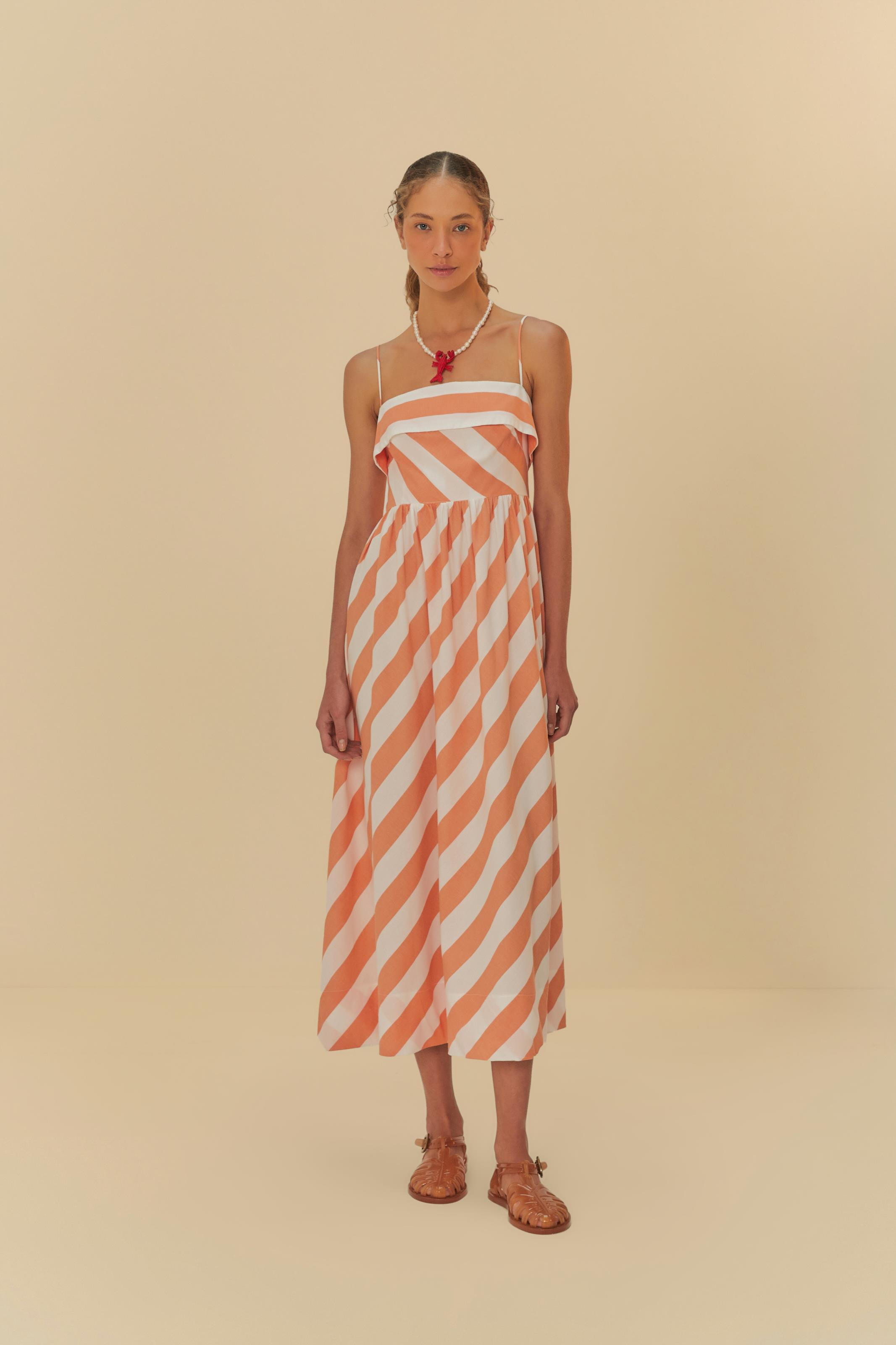 Vestido Alcinhas Estampado Mistura De Listra | Farm Rio (BR)