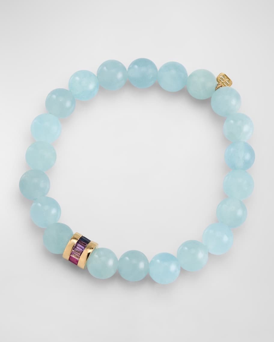 Sydney Evan Beaded Bracelet with Ombre 3 Color Station | Neiman Marcus