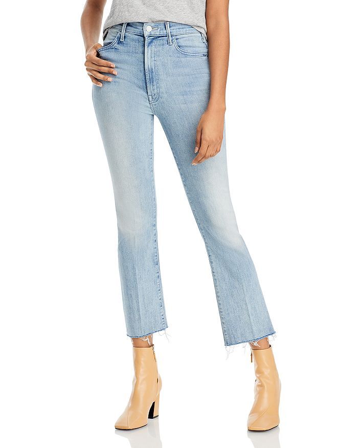 The Hustler Frayed Ankle Jeans in Knock On Wood | Bloomingdale's (US)