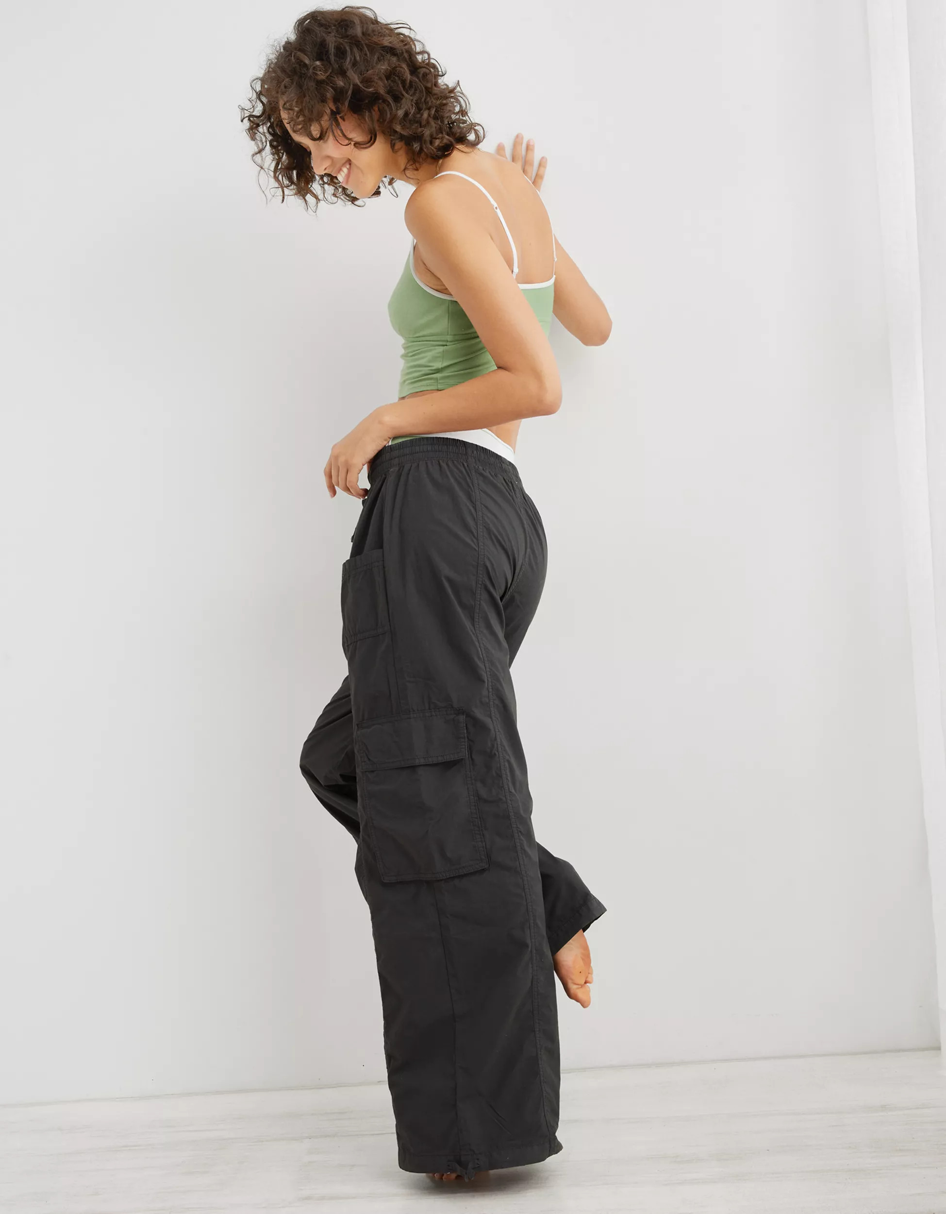 Aerie High Waisted Go-For-It Baggy Cargo Pant | Aerie