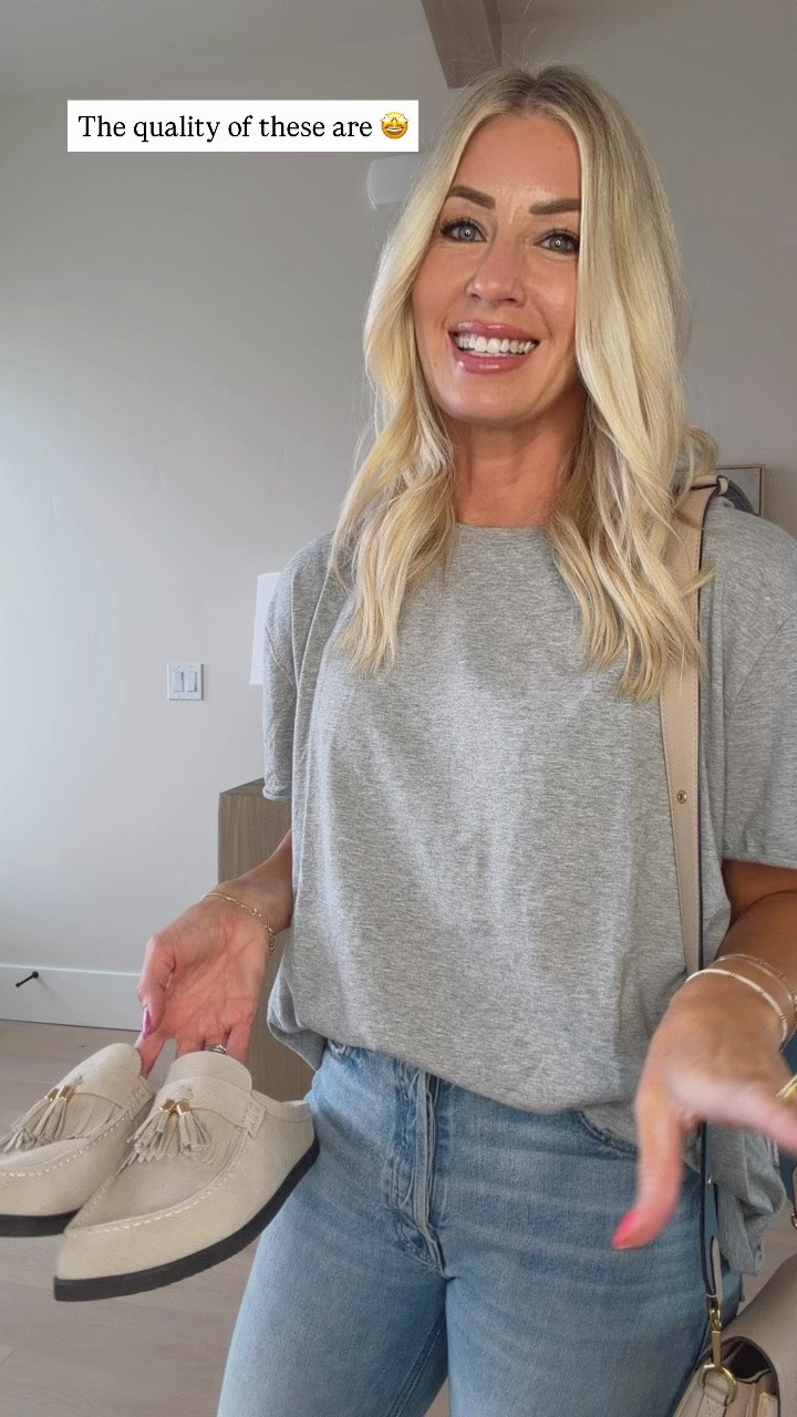 New favorite OOTD 
Suede clog from Marc Nolan 
Free People oversized t-shirt on sale 
Amazon sale 
Mother denim that seems to go with anything 
Mom outfit

#LTKootd #LTKmomlife #LTKSaleAlert
