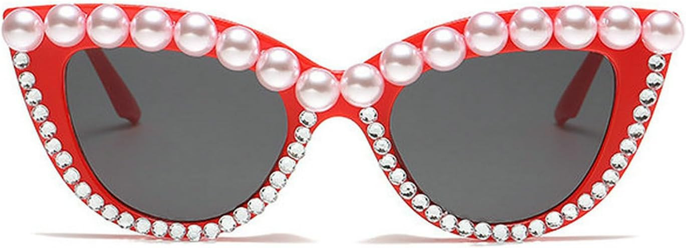 Diamond Cat Eye Sunglasses For Womens Bling Rhinestone Sun Glasses Elegant Travel Party Eyewear -... | Walmart (US)