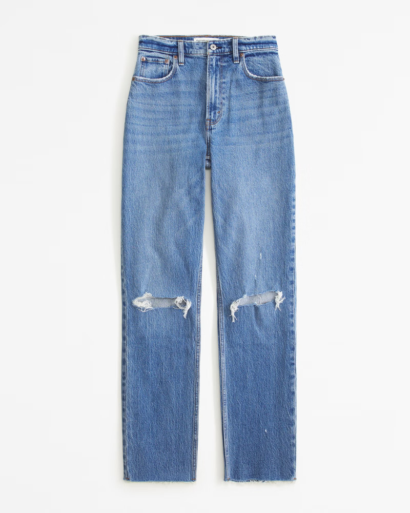 Ultra High Rise 90s Straight Jean | Abercrombie & Fitch (US)